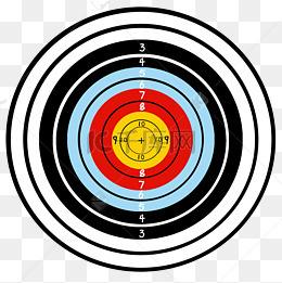 简笔画靶子