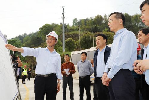 安徽省政协副主席韩军到黄千,宣广高速调研