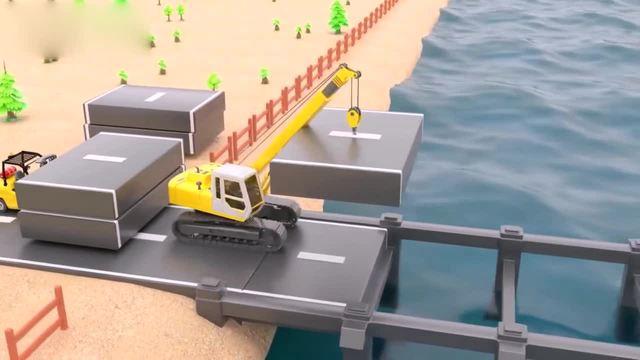 大吊车救援卡车视频_大吊车工作动画片19_大吊车儿童动画片_挖掘机