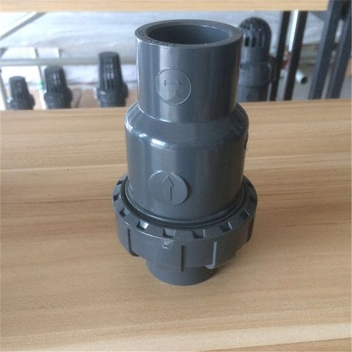 upvc化工塑料配件国标pvc止回阀单向阀止水阀dn25/32/40/50耐腐蚀