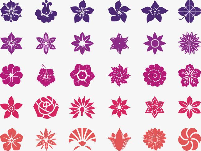 > 彩色对称花朵纹理