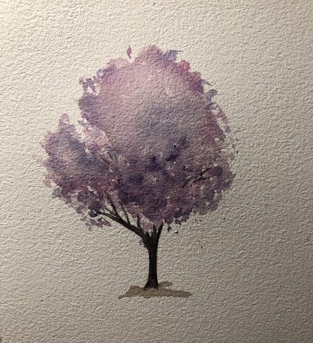 水彩风景元素(一)～树的画法