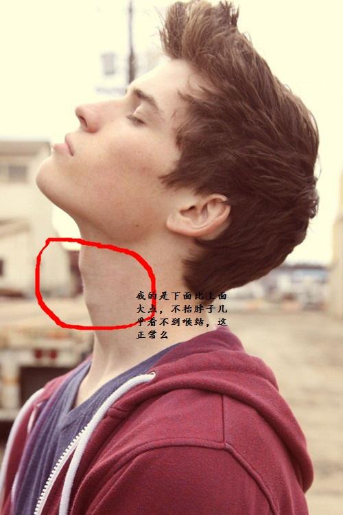 为什么喉结长在快靠近下巴的地方