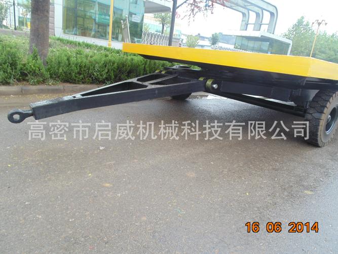 厂家供应 15吨平板拖车 双向牵引 两头转盘拖车