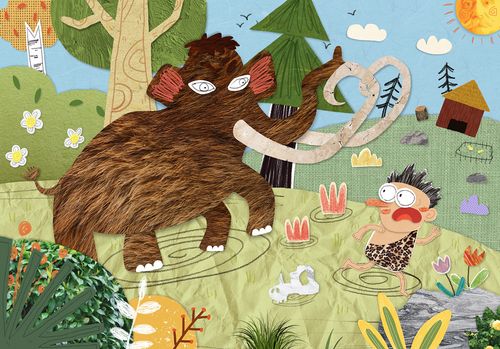 尝试一下拼贴|插画|儿童插画|超威的虹猫 - 原创作品