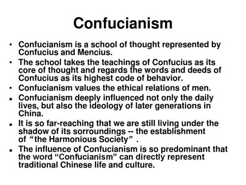 t the word ―confucianism‖ can directly represent traditional