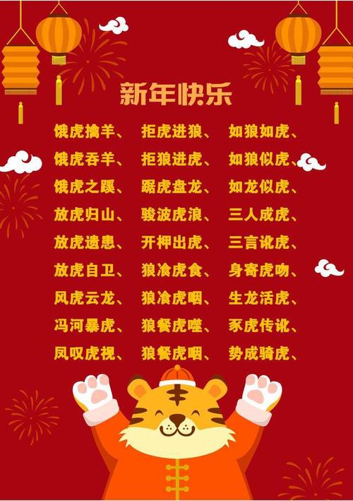 虎头牛尾辞牛迎虎祝大家虎年大吉虎虎生威