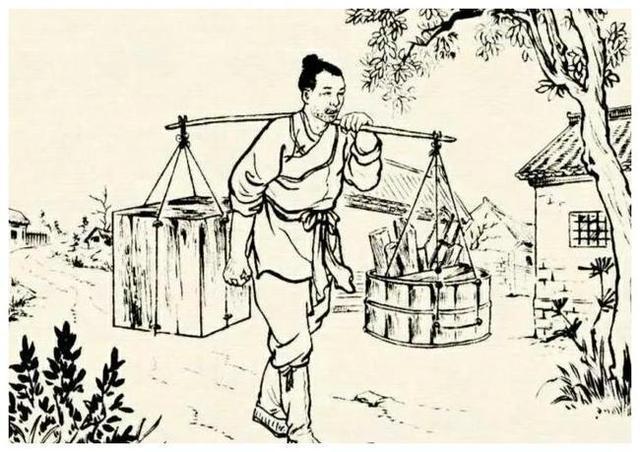 民间故事美妇借宿破庙货郎发现其衣服没湿掏出秤砣躲过一劫