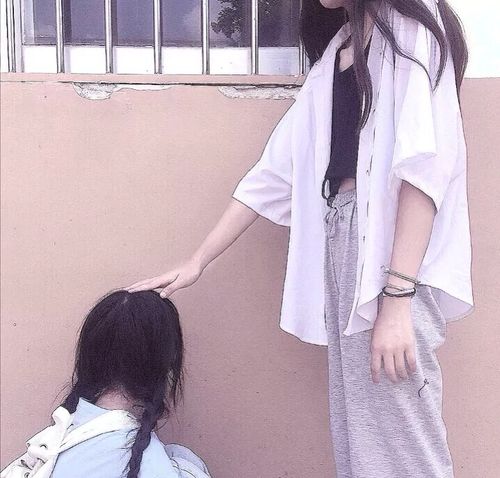 真人闺蜜头像,二人一人一张