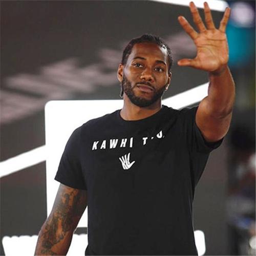 马刺队 伦纳德中国行短袖t恤男大码宽松篮球运动训练莱昂纳德体恤