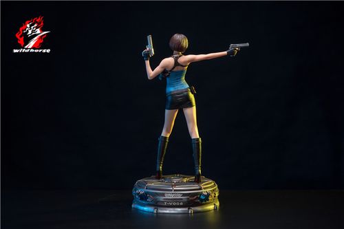 生化危机3吉尔手办欣赏美女穿紧身衣显露性感身材