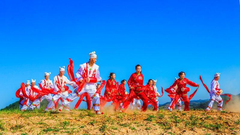 摄影走四方一陕北风情快乐行,安塞腰鼓展雄风