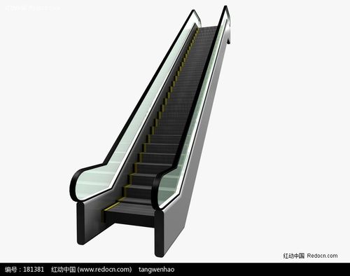 商场阶梯式电梯3d模型