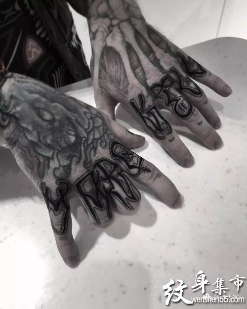 手指纹身手指纹身手稿手指纹身手稿图案大全