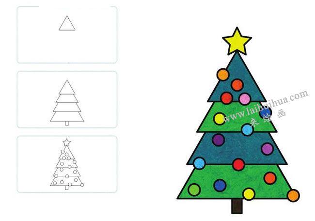 圣诞树简笔画