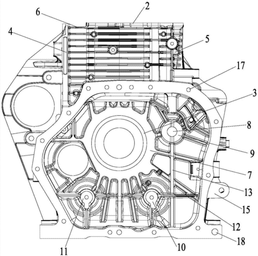 cn109236488a_风冷单缸柴油机箱体在审
