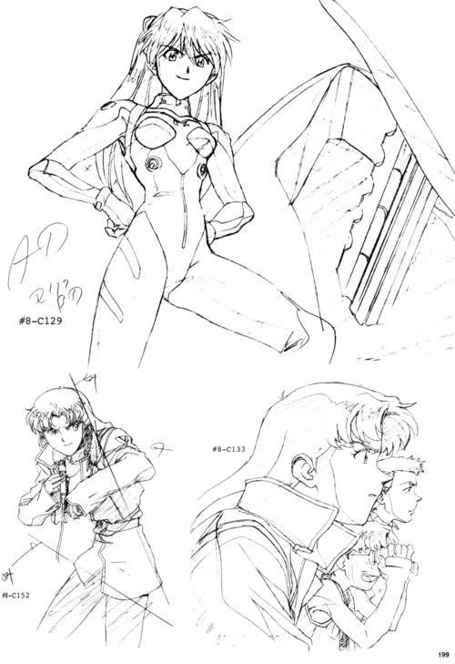 eva新世纪福音战士线稿画集分享12