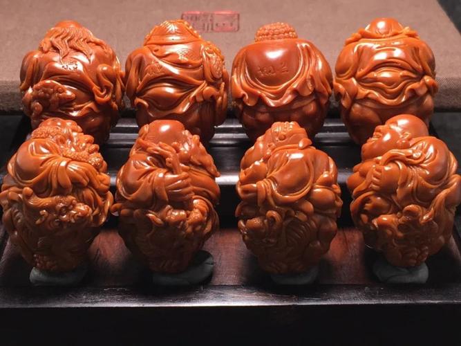 核雕手串骑兽群仙胡小兰写实十八罗汉铺建军