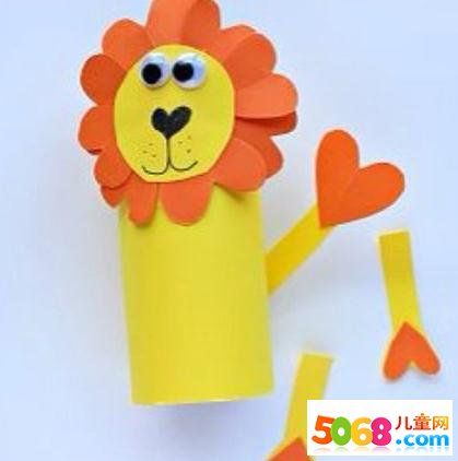 幼儿园小狮子手工制作-儿童手工-爱做手工网