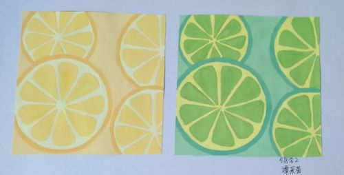 优秀作业:518学前教育专业:色彩构成—同类色与邻近色