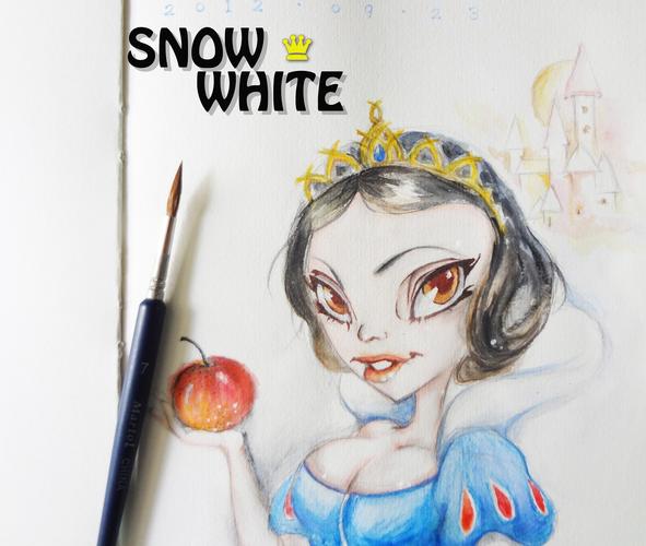 白雪公主|插画|商业插画|上海夏木设计 - 原创作品 - 站酷 (zcool)
