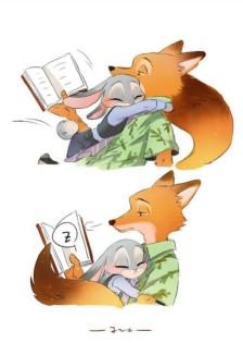 zootopia 疯狂动物城～ 狐兔cp 狐尼克&兔朱迪 兔子 狐狸