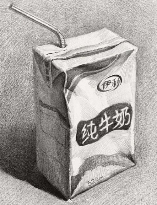 素描——牛奶盒