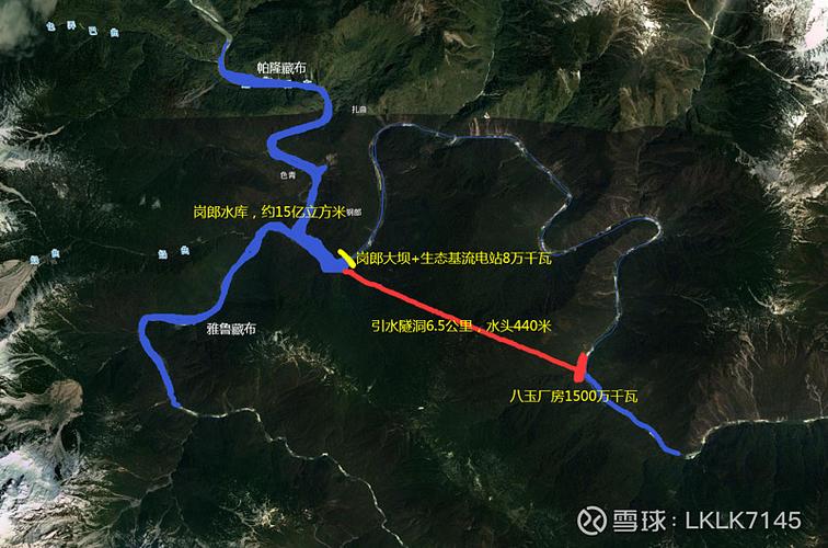 (注:仅仅代表个人豪情设想,与官方规划无关) 这是雅鲁藏布江下游水电