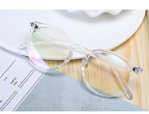 超轻ulzzang眼镜框女全透明原宿韩版潮白色圆形眼镜架男女配近视