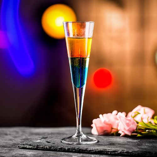 彩虹杯彩虹酒杯分层鸡尾酒杯力娇酒杯vk型甜酒杯小酒杯力桥酒