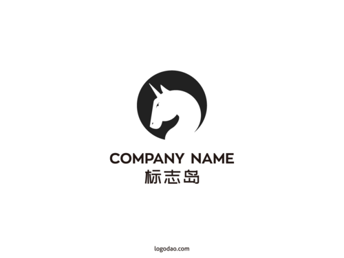 2020年动物标志独角兽logo矢量商标素材图徽标商标模板下载