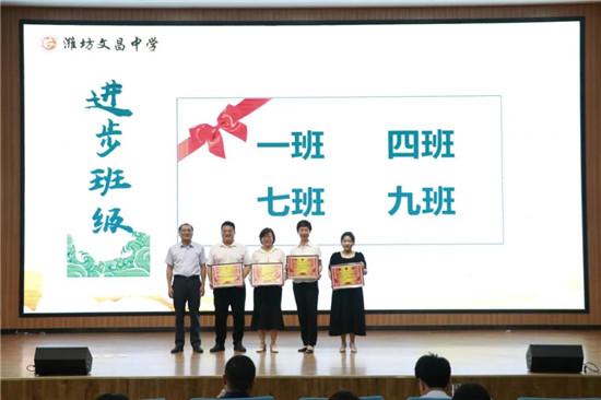 感恩·梦想——潍坊文昌中学初二级部晋级接点课程