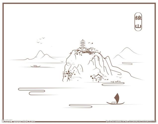 狼山风景图图片