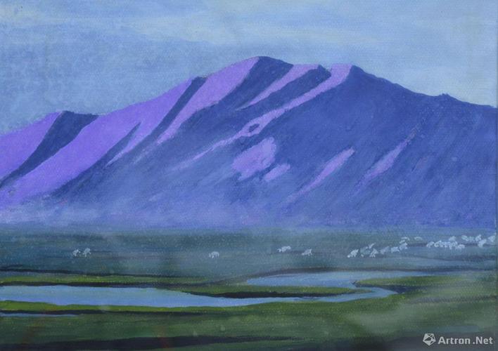 康西草原水粉画