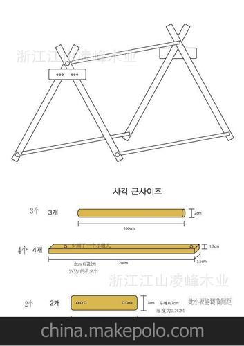 木条简单桥梁设计图展示