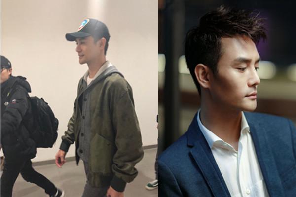 路人拍摄下的王凯特别瘦,与之前相比更显文质彬彬缺少