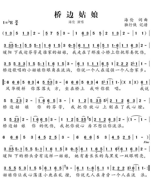 最火网红曲《桥边姑娘》~葫芦丝演绎,附曲谱(最下面)