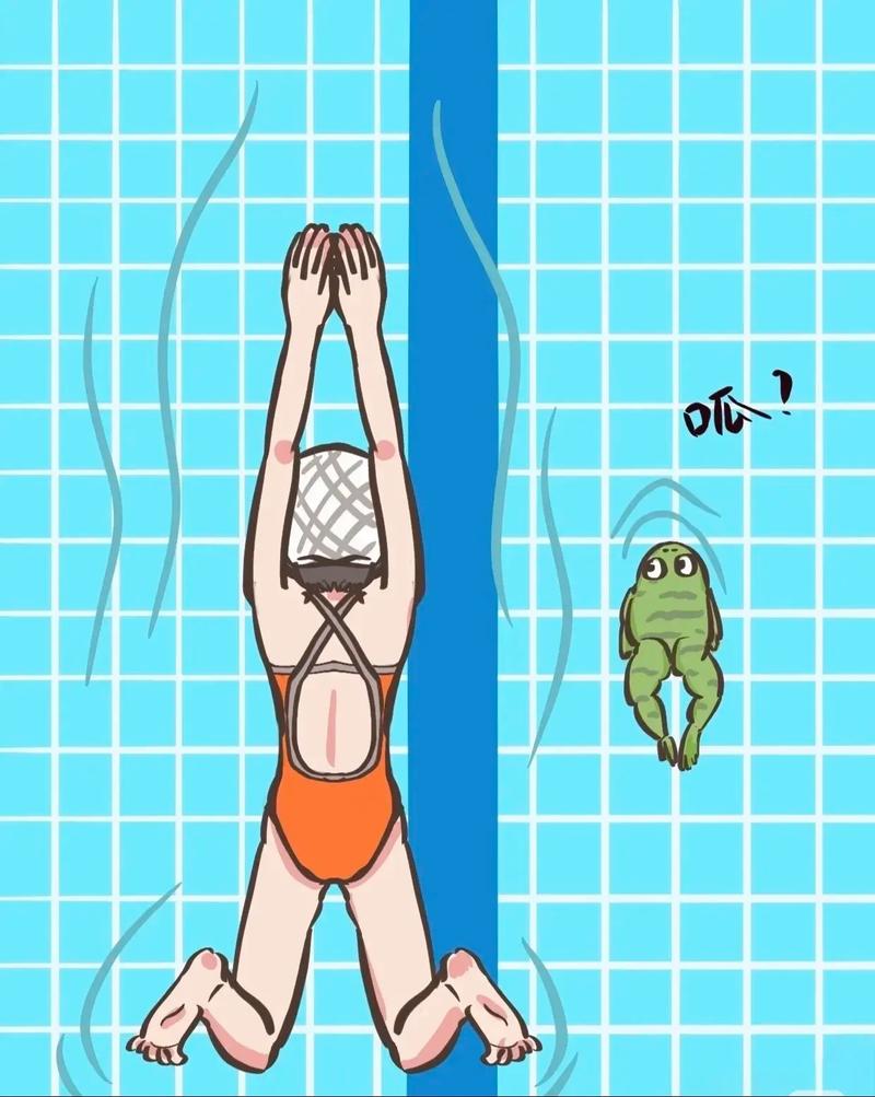 游泳训练 夏天要来了小青蛙们快来游泳