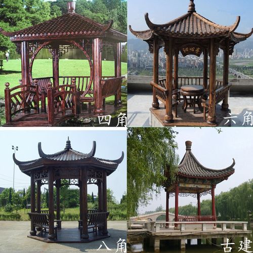 黄山庭院欧式凉亭木亭子