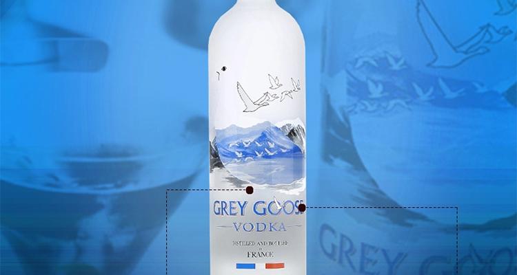 进口洋酒法国40度灰雁原味伏特加750ml