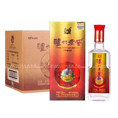52度38度泸州老窖头曲淡雅500ml浓香型白酒礼盒装整箱