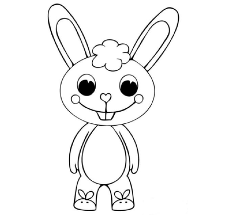 幼儿简笔画图片大全 1,幼儿简笔画图片大全:卡通小动物猫咪