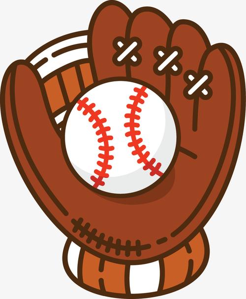 咖啡色立体棒球手套