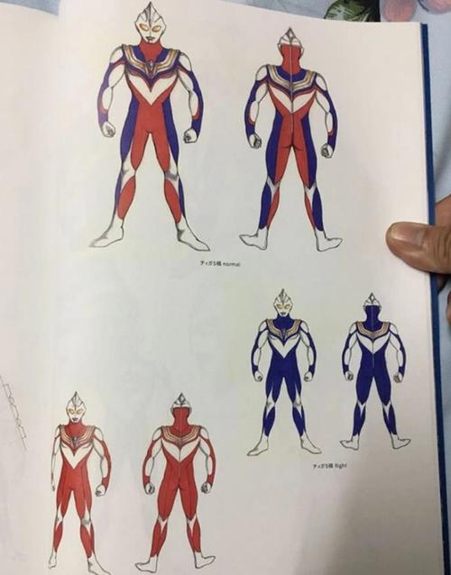 奥特曼:迪迦奥特曼原稿流出,肌肉体型太"野性",你们喜欢哪款?