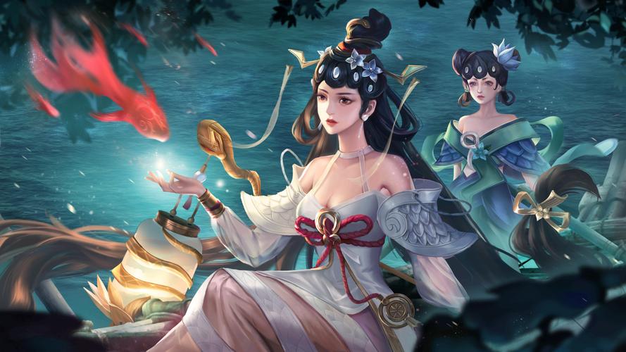 《王者荣耀》大乔白蛇同人和过程图