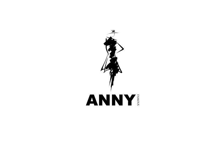 anny famous服装店logo设计