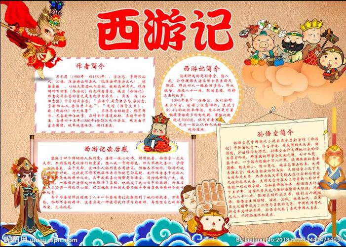 四大名著之西游记手抄报合集整理好了经典不容错过