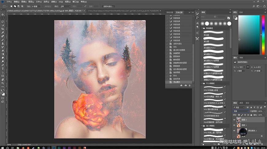 使用photoshop合成人像二次曝光效果教程 - ps教程网
