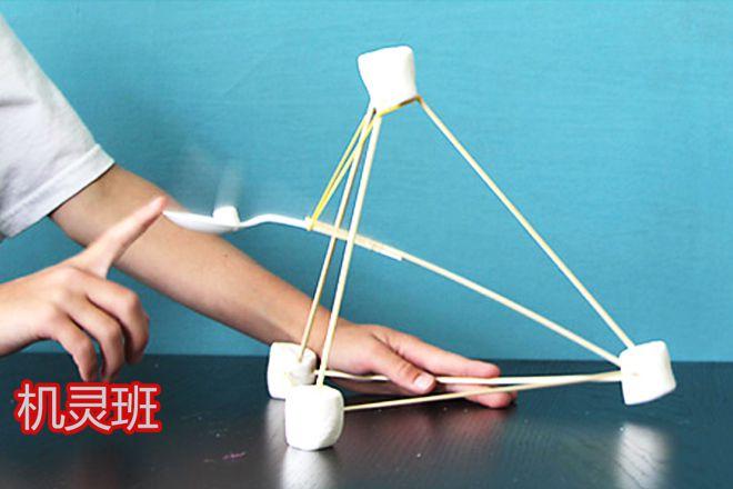 低年级手工自制简易棉花糖弹射器步骤图解