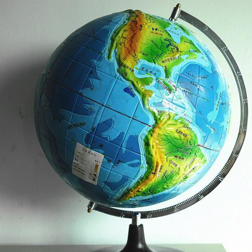 立体地形地球仪 32cm 凹凸地理模型 教学仪器 1:40000000